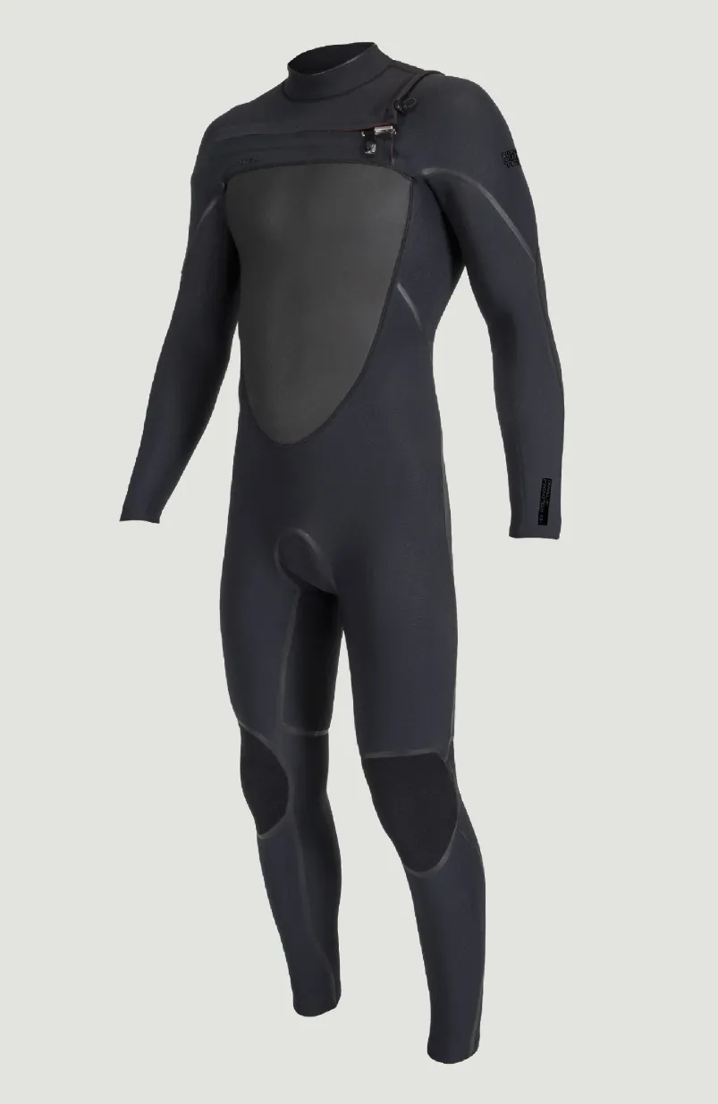 Psycho Tech 5/4mm Chest Zip Full Wetsuit | BLACK/BLACK