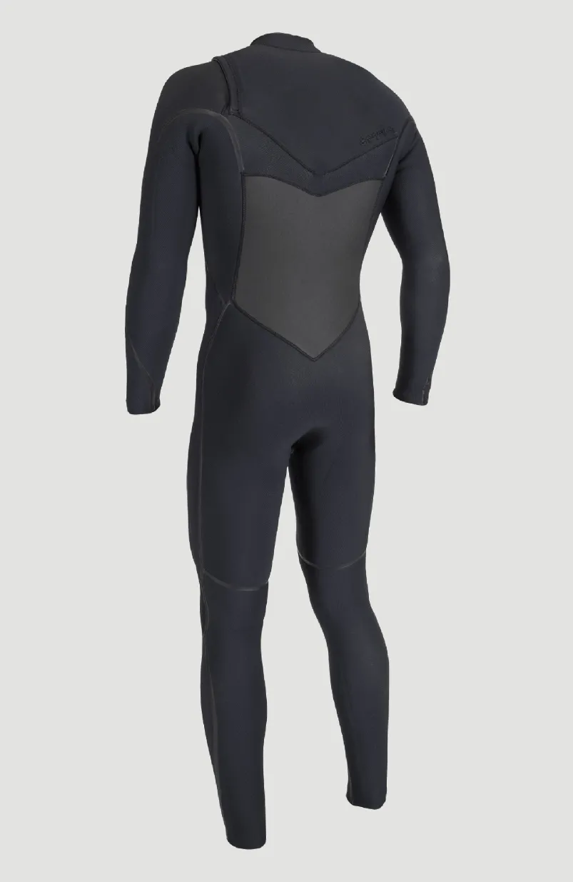 Psycho Tech 5/4mm Chest Zip Full Wetsuit | BLACK/BLACK