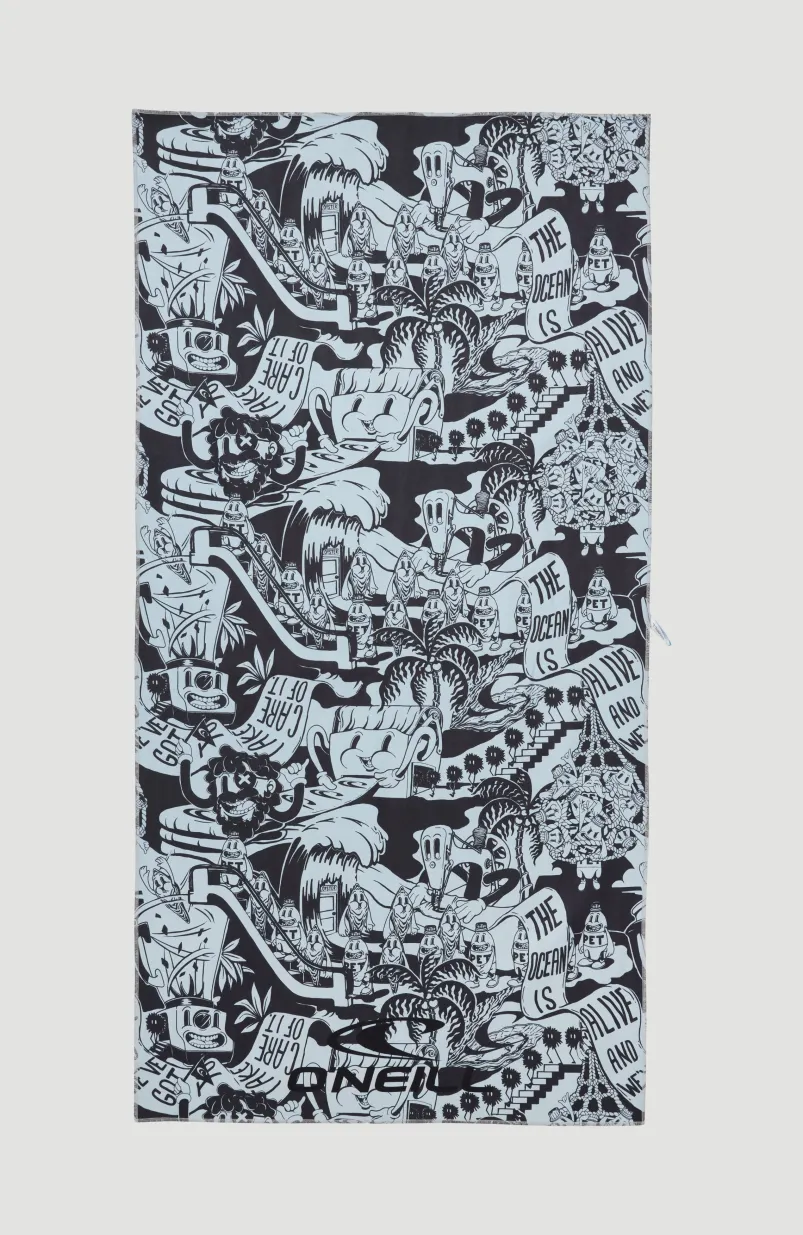 Quick Dry Handdoek | Black Oyster