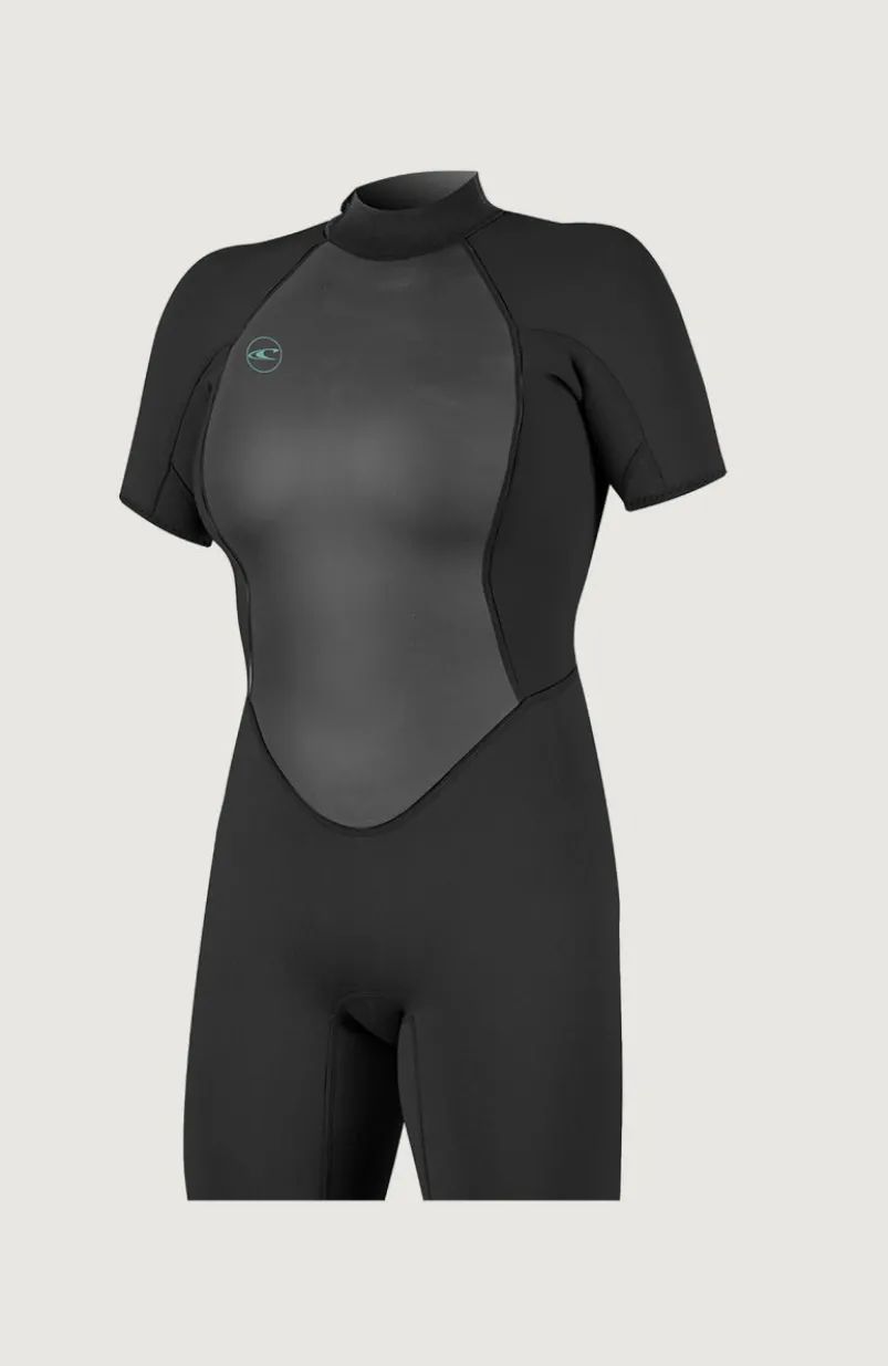 Reactor-2 2mm Back Zip Shortsleeve Spring Wetsuit | BLACK/BLACK