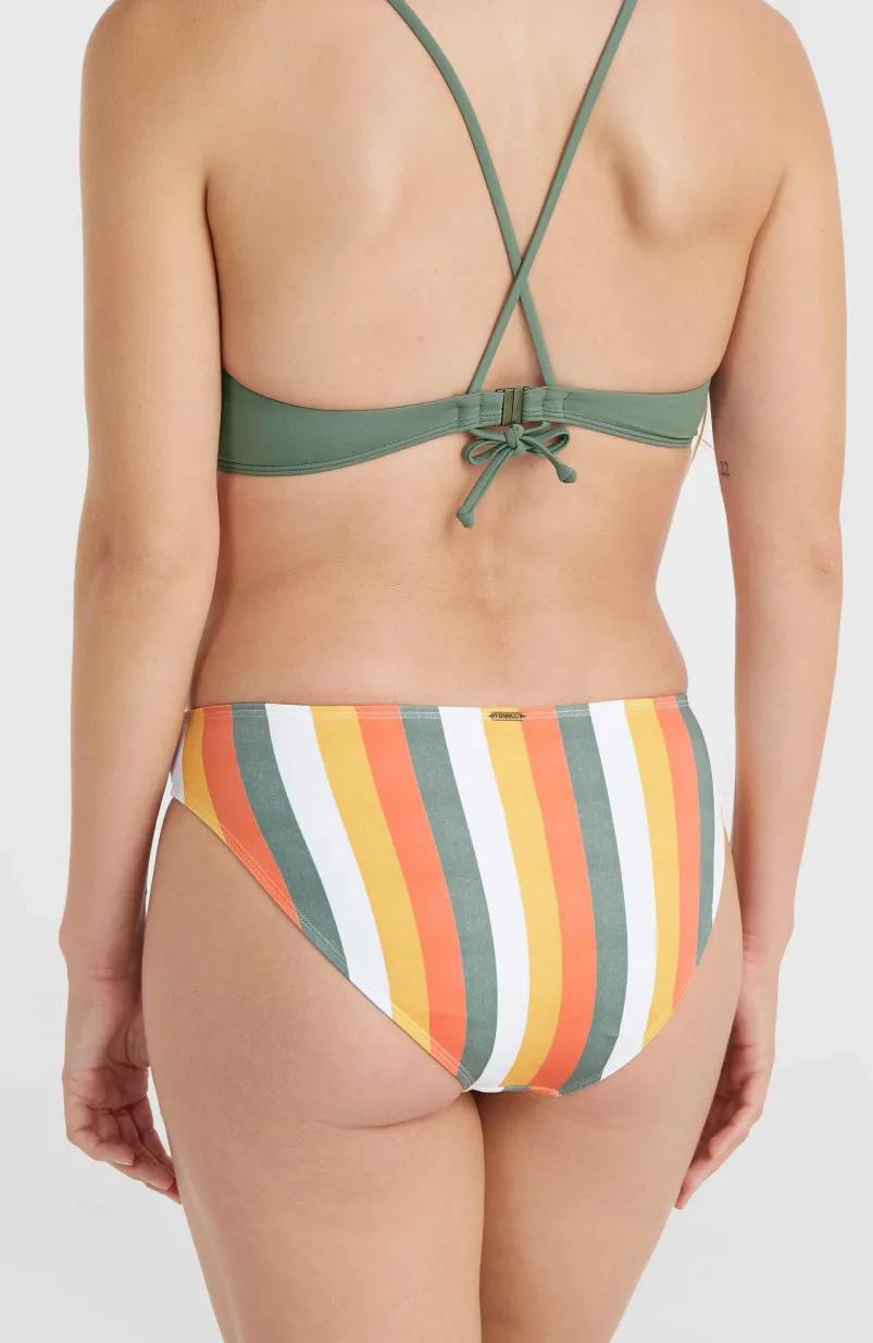 Rita Bikinibroekje | Orange Multistripe