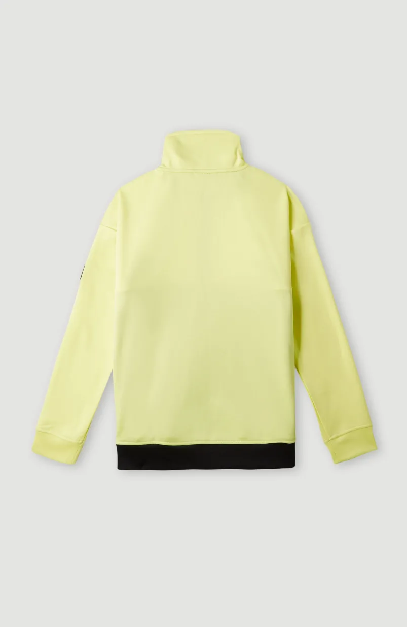 Rutile Anorak Half Zip Fleece | Sunny Lime