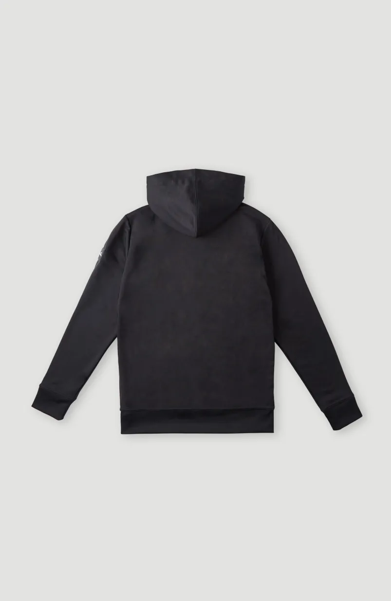 Rutile Fleece Hoodie | Black Out