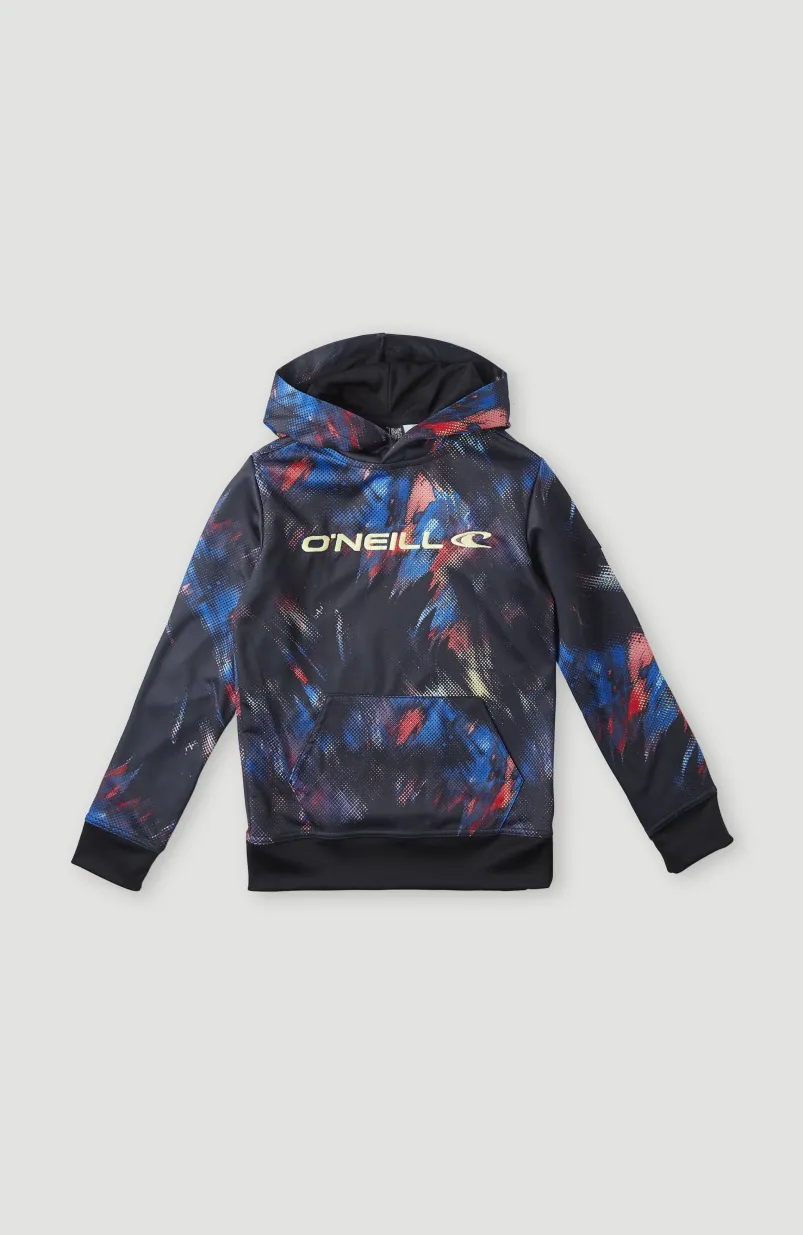 Rutile Fleece Hoodie | Black Future Fade