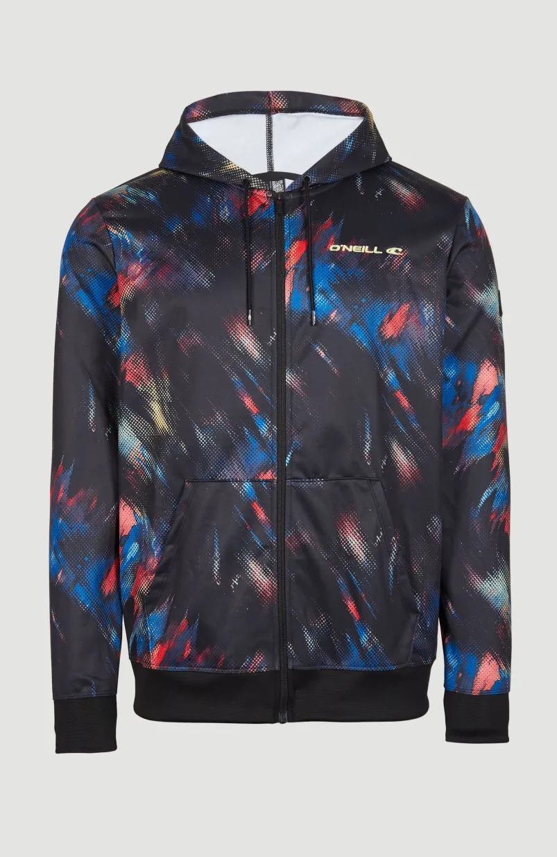 Rutile Fleece Jas | Black Future Fade