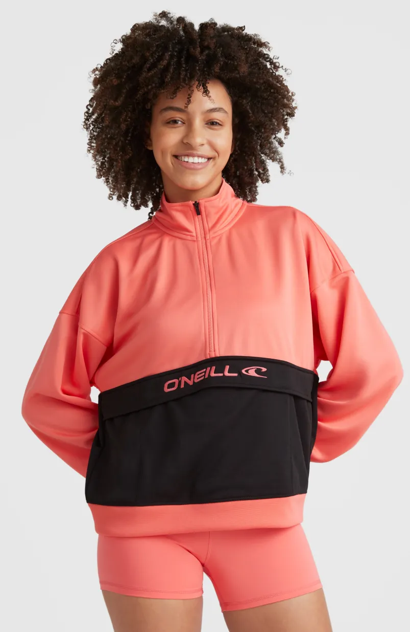 Rutile Half Zip Fleece | Georgia Peach