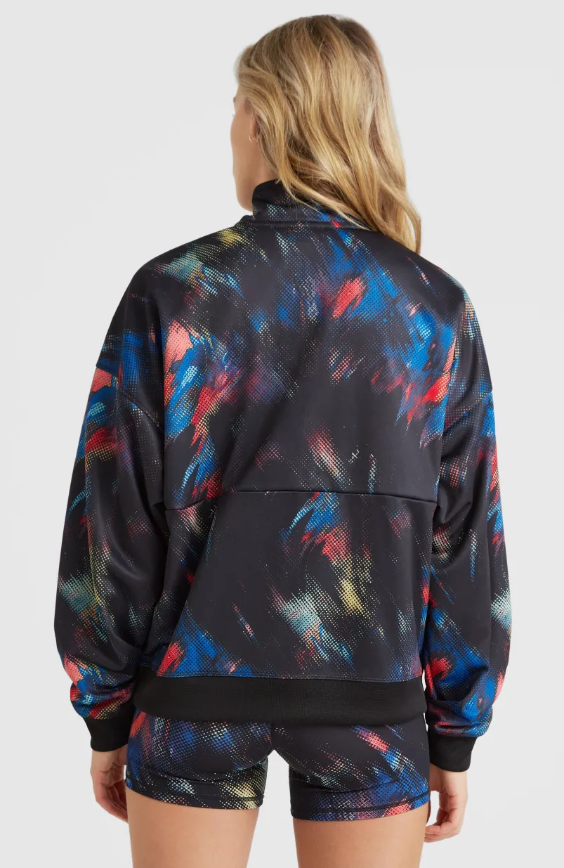 Rutile Half Zip Fleece | Black Future Fade