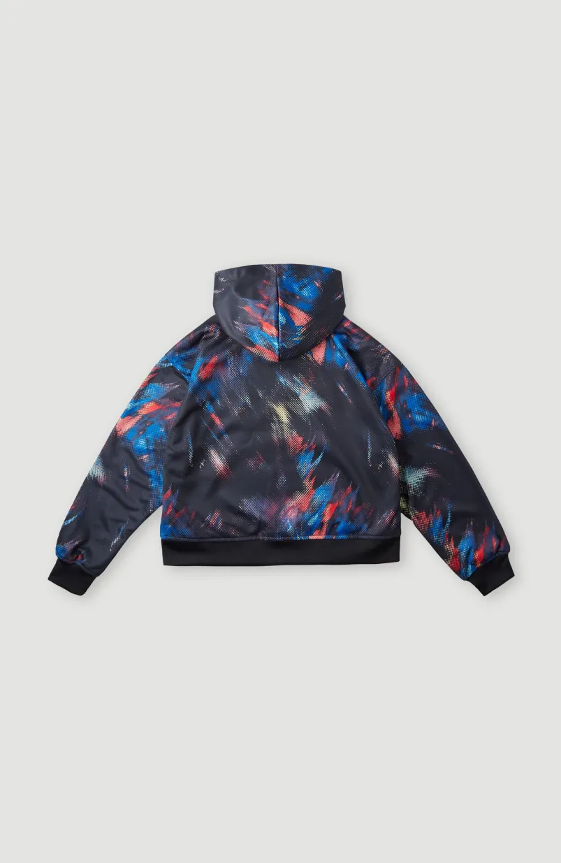 Rutile Hooded Fleece | Black Future Fade