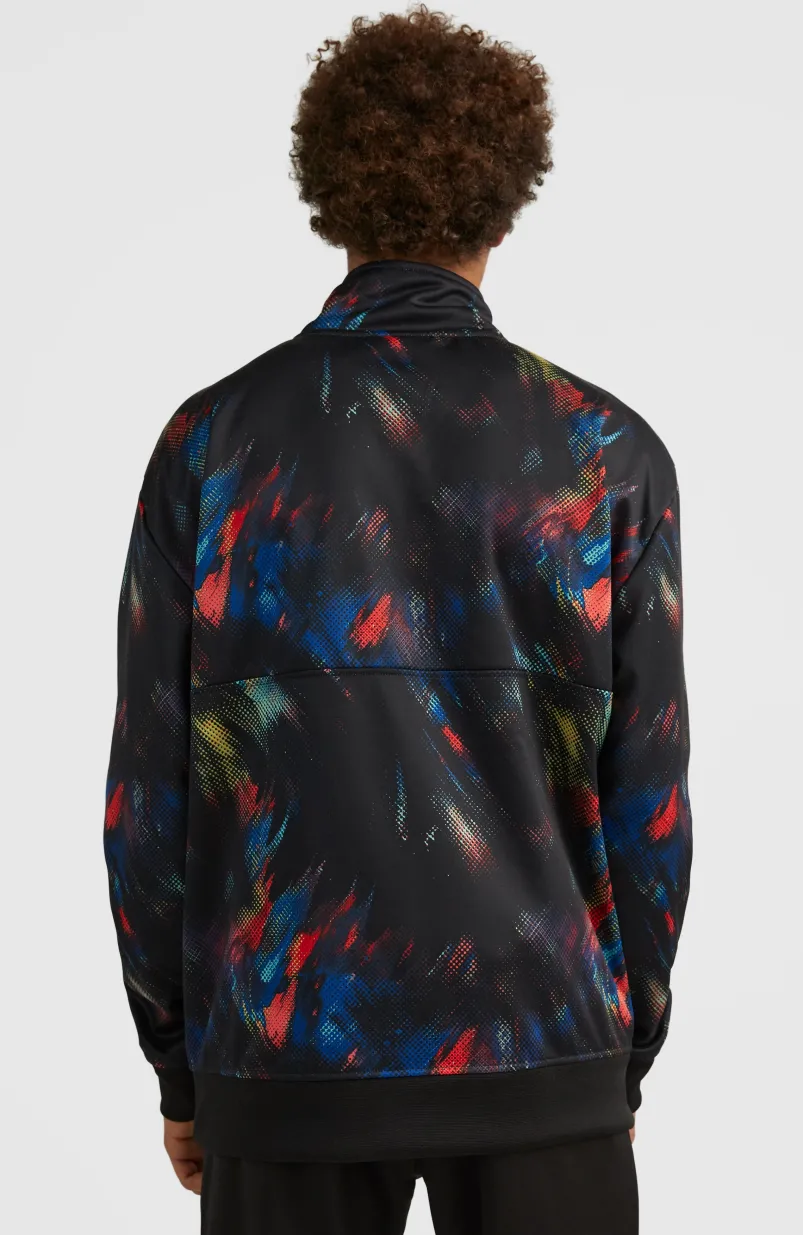 Rutile Solid Half Zip Anorak | Black Future Fade