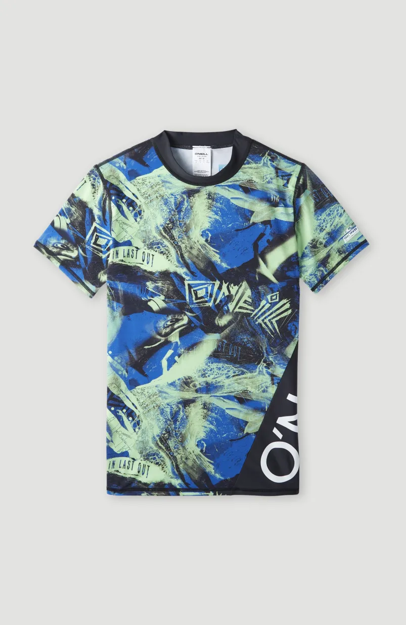 Shirt Crazy Met Korte Mouwen | Princess Blue Colour Block