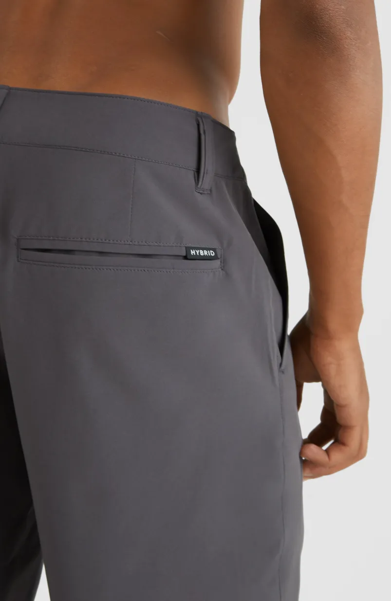 Short Hybrid Chino | Asphalt