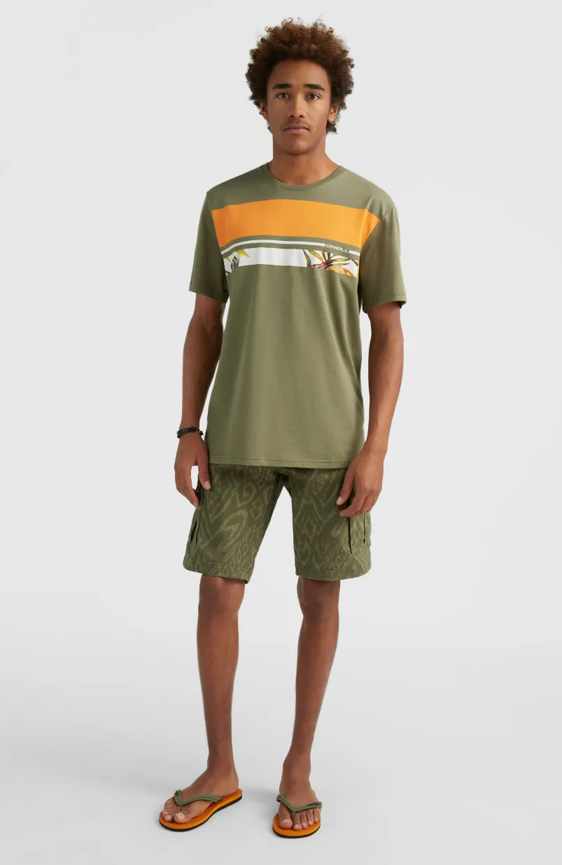 Short Park Cargo | Deep Lichen Magic Carpet