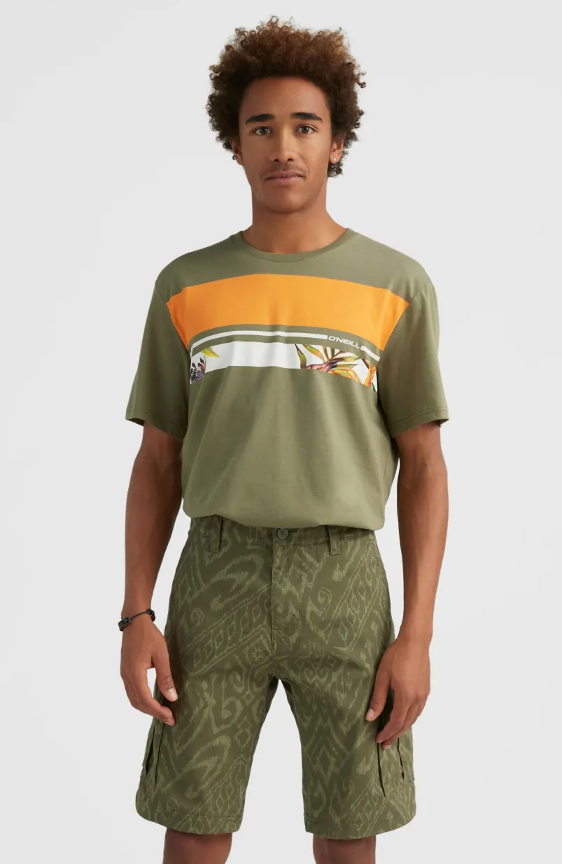 Short Park Cargo | Deep Lichen Magic Carpet