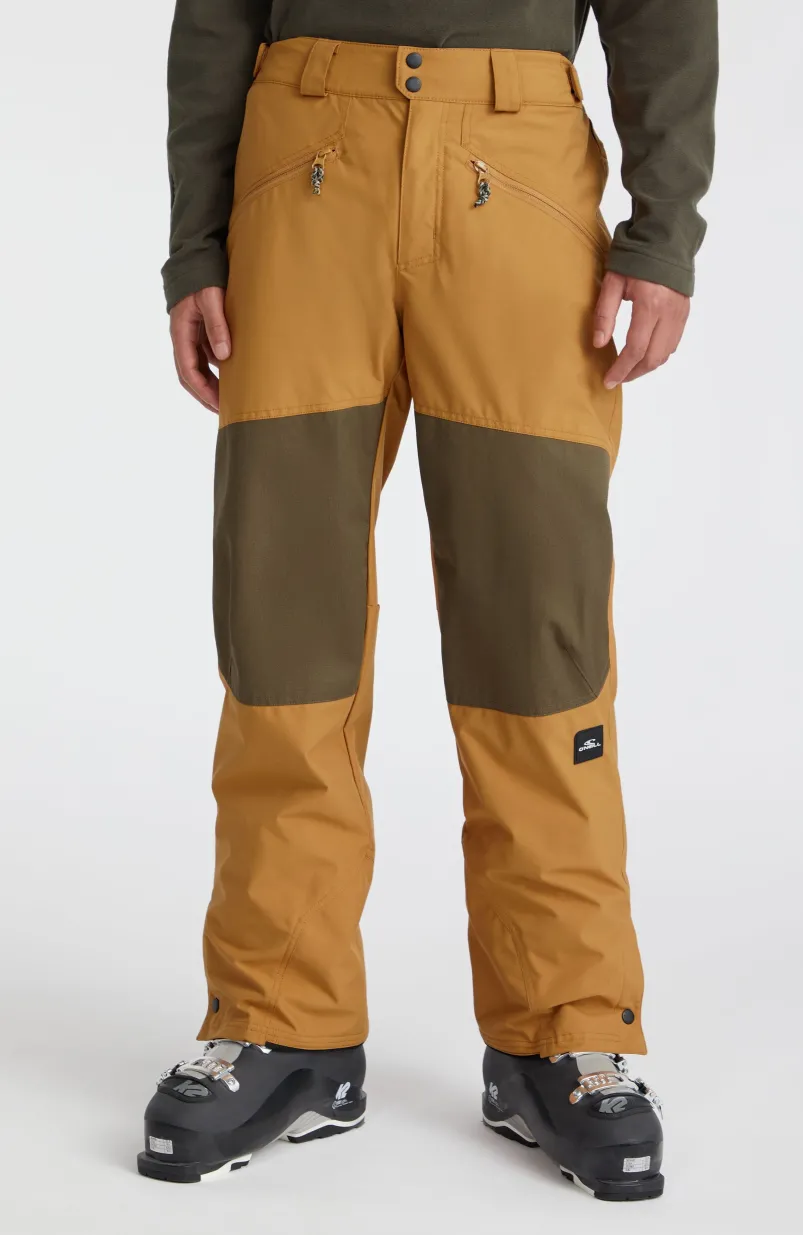 Skibroek Jacksaw | Rich Caramel Colour Block