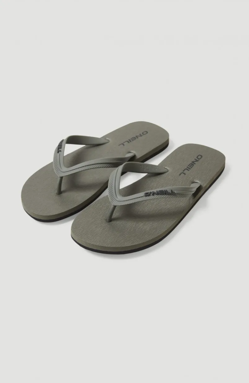 Slippers Profile Small Logo | Military Green