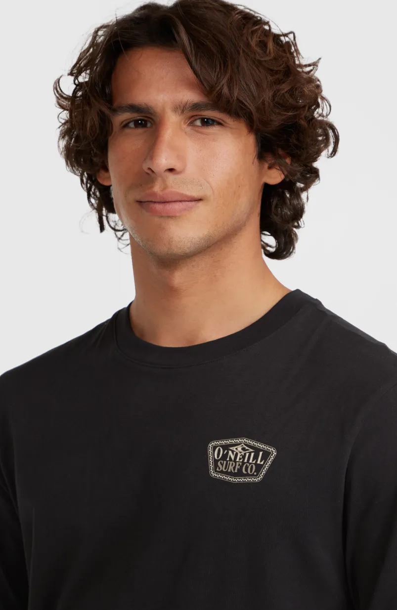 Small Chest Print T-shirt | Black Out