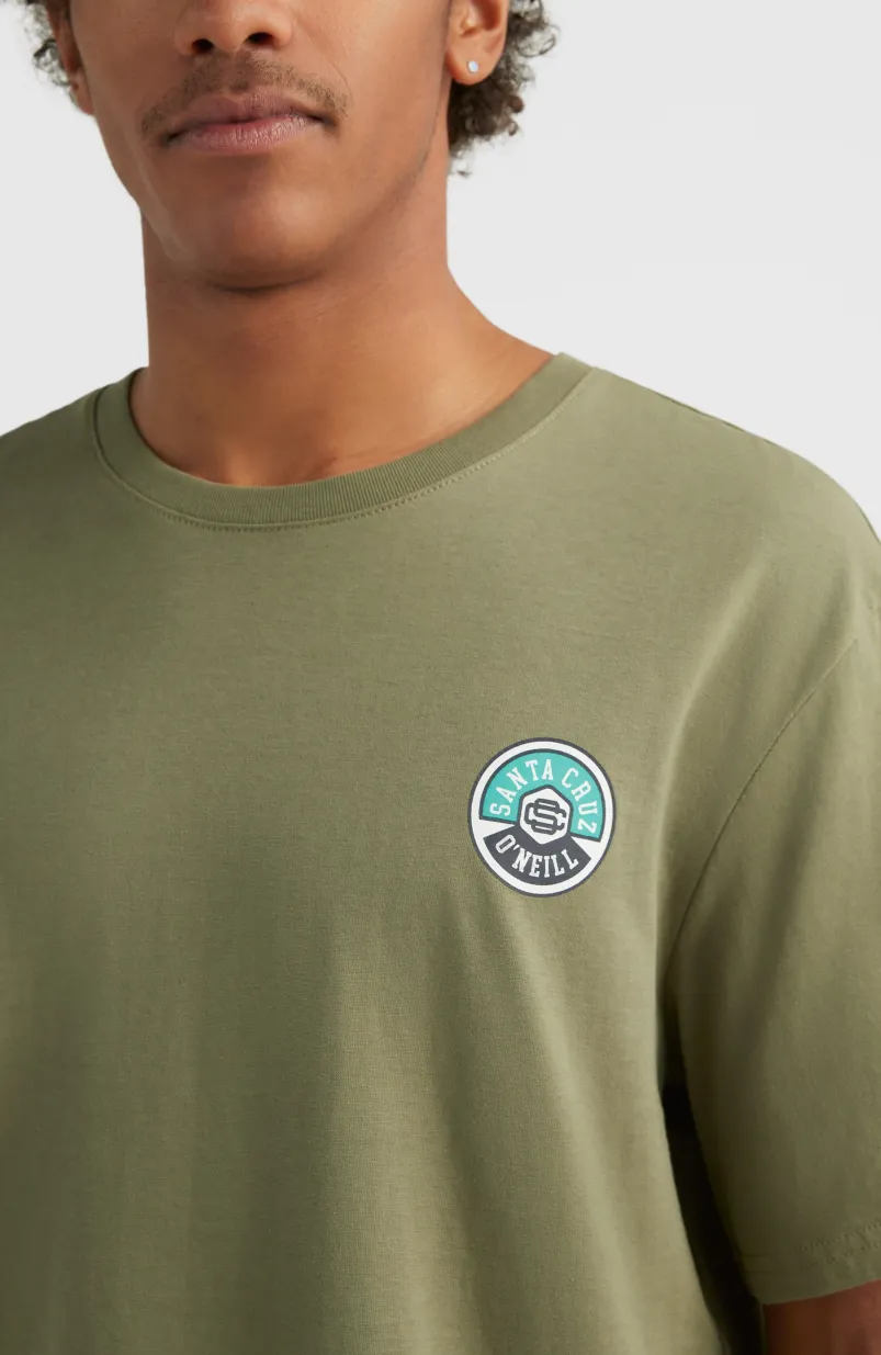 State Emblem T-shirt | Deep Lichen Green