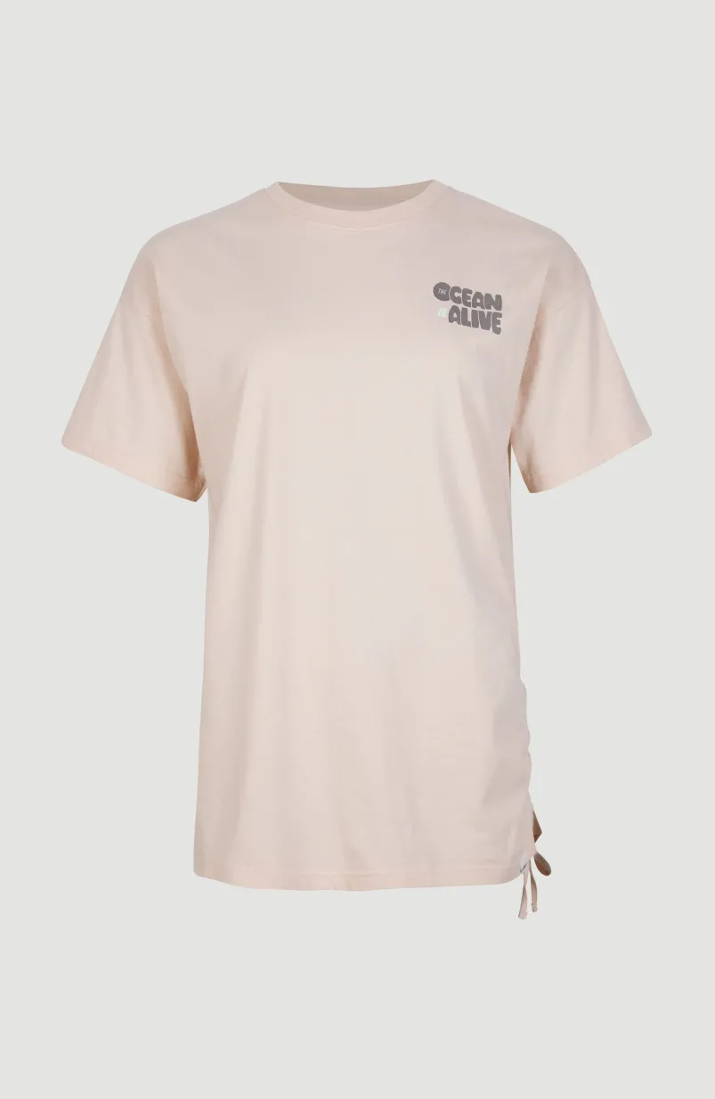 Stream Adjustable Long T-shirt | Peach Whip