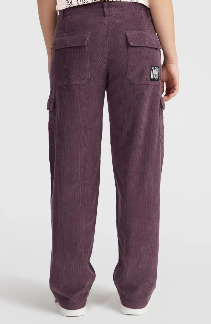 Surf Heroes Cord Cargobroek | Mauve Miracle