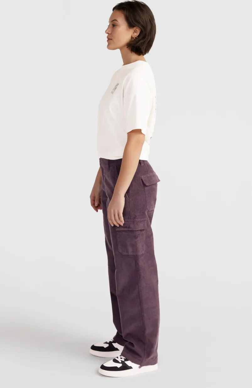 Surf Heroes Cord Cargobroek | Mauve Miracle