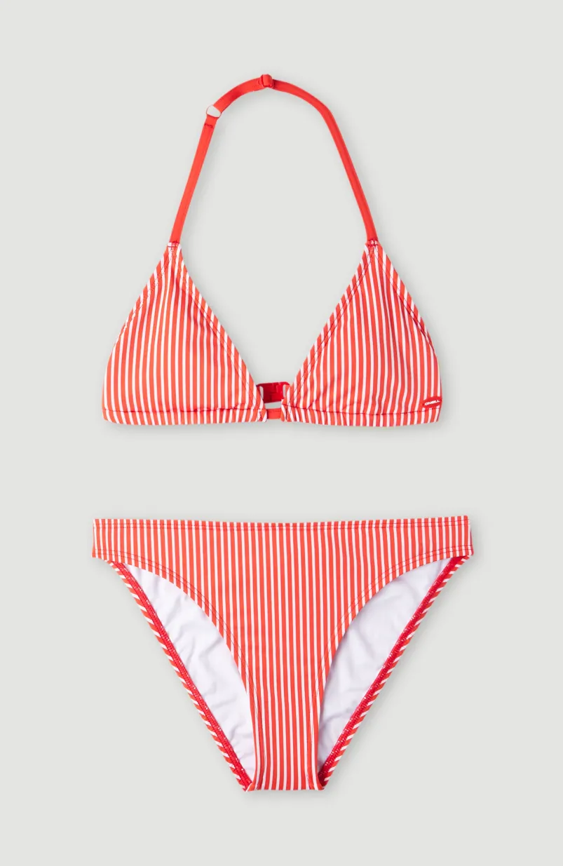 Surf State Triangelbikiniset | Red Simple Stripe