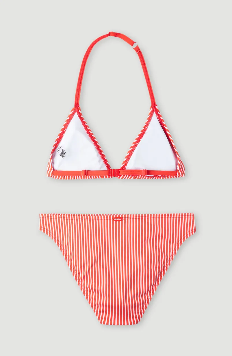 Surf State Triangelbikiniset | Red Simple Stripe
