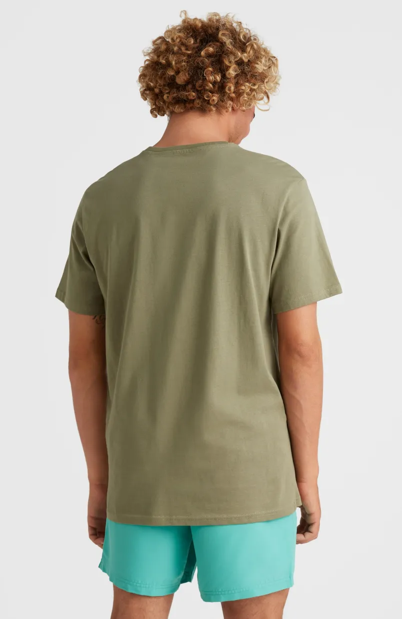 Surf State T-shirt | Deep Lichen Green