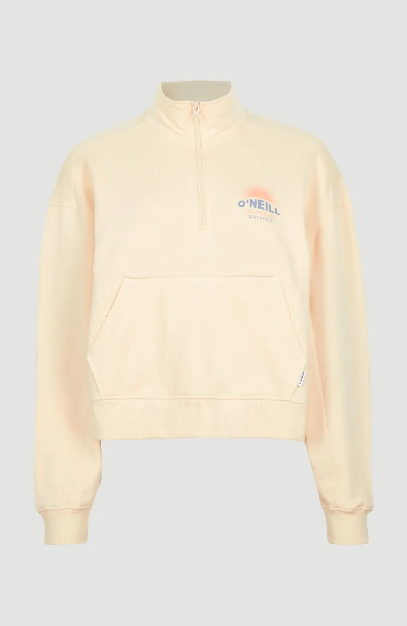 Sweater Bunji Met Halve Rits | Bleached Sand