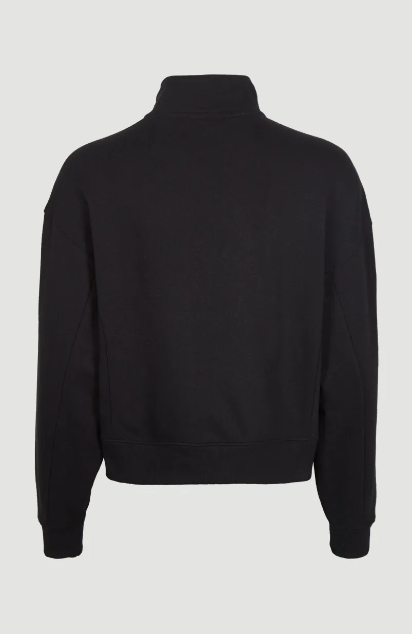 Sweater Cove Met Halve Rits | Black Out