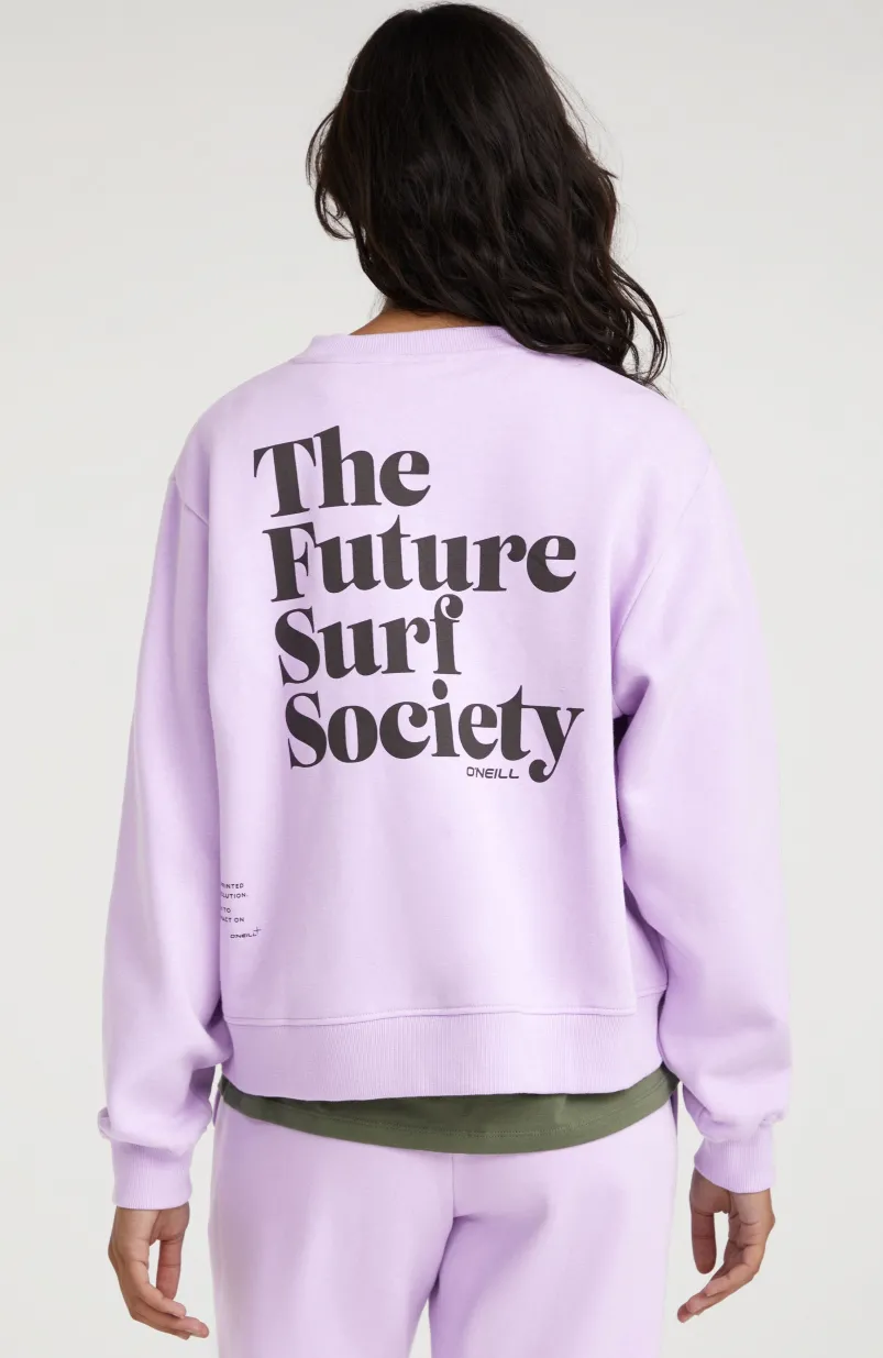 Sweater Future Surf Society Crew | Purple Rose