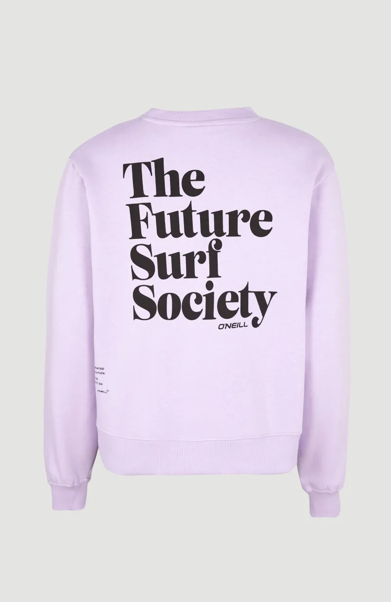 Sweater Future Surf Society Crew | Purple Rose