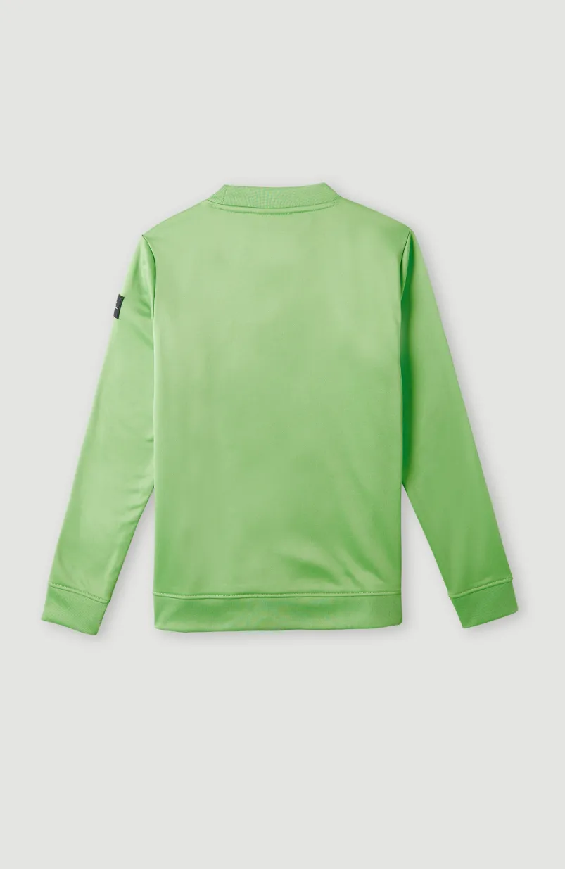 Sweater Rutile Fleece | Luminous Green