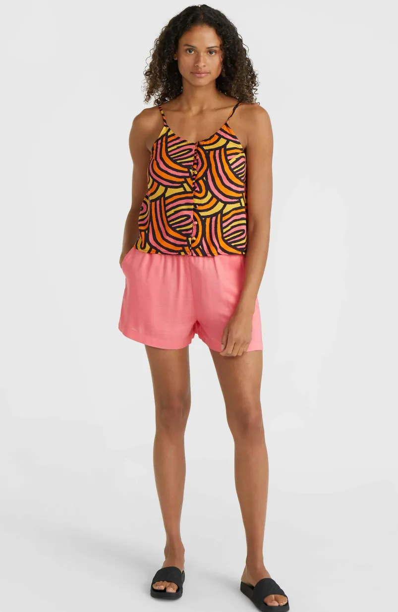 Tiare Woven Tanktop | Orange Rainbow Stripe