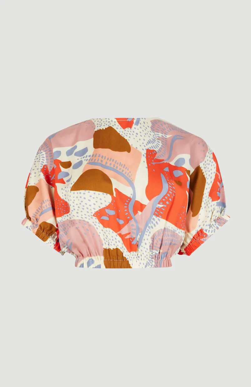 Top Tidda Woven | Patchwork Print