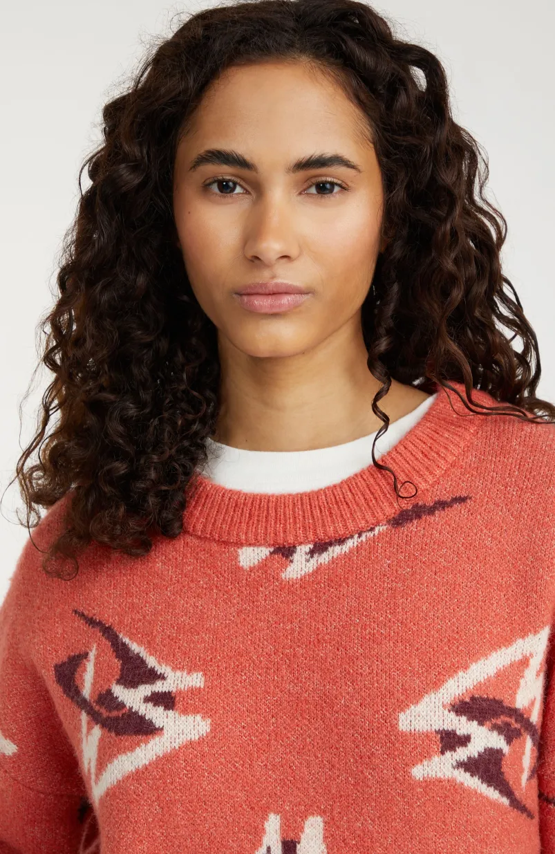 Trui Anchorage Knit | Red Knit Mountains