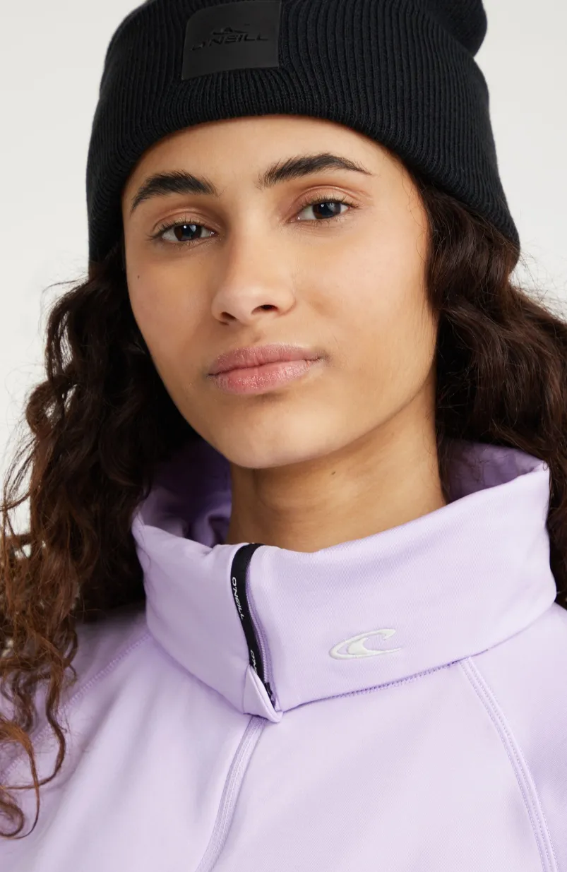 Trui Clime Fleece Met Halve Rits | Purple Rose