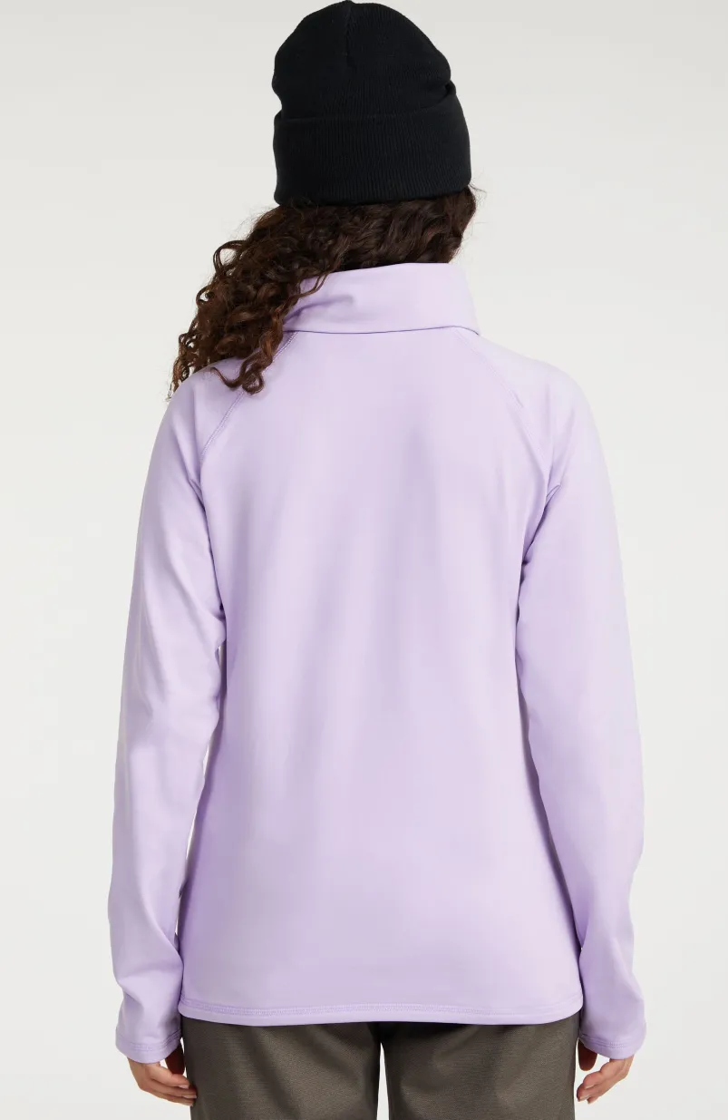 Trui Clime Fleece Met Halve Rits | Purple Rose