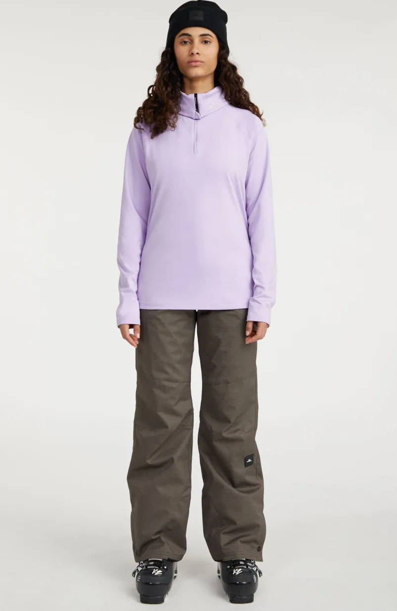 Trui Clime Fleece Met Halve Rits | Purple Rose