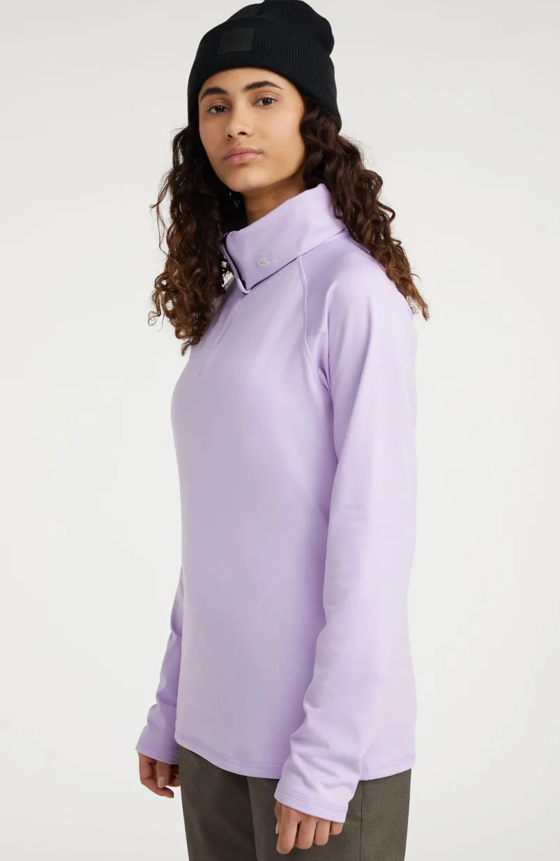 Trui Clime Fleece Met Halve Rits | Purple Rose