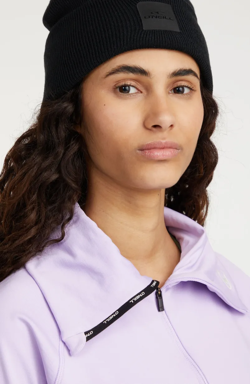 Trui Clime Fleece Met Halve Rits | Purple Rose