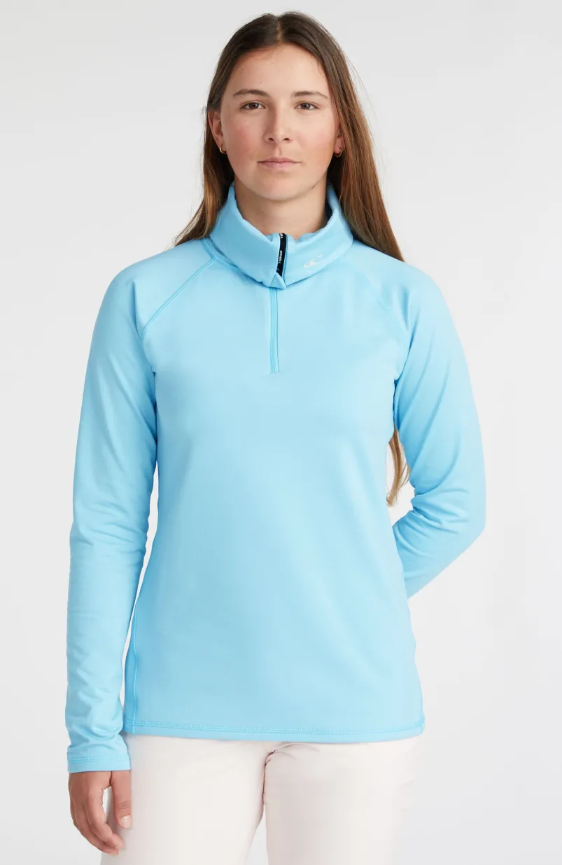Trui Clime Fleece Met Halve Rits | Blue Wave