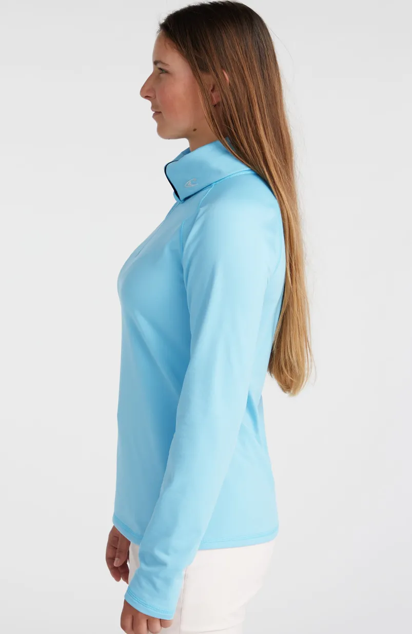 Trui Clime Fleece Met Halve Rits | Blue Wave