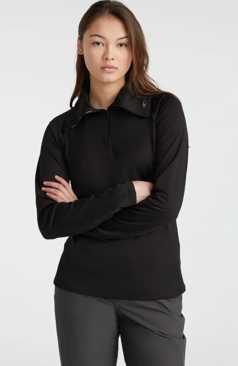 Trui Clime Fleece Met Halve Rits | Black Out