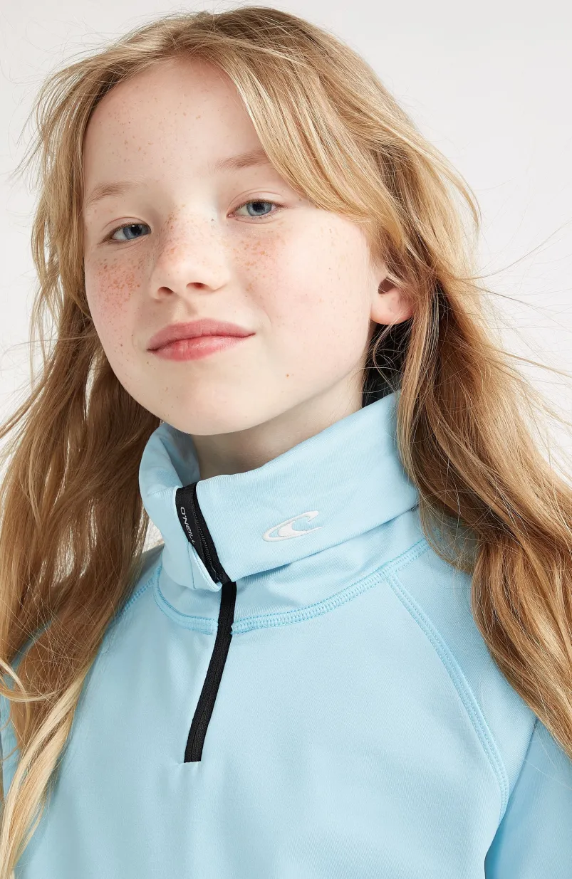 Trui Clime Fleece Met Halve Rits | Blue Wave