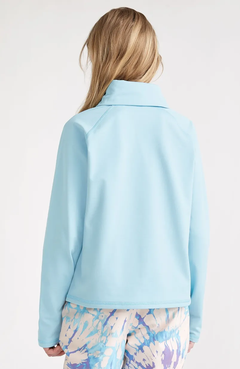 Trui Clime Fleece Met Halve Rits | Blue Wave