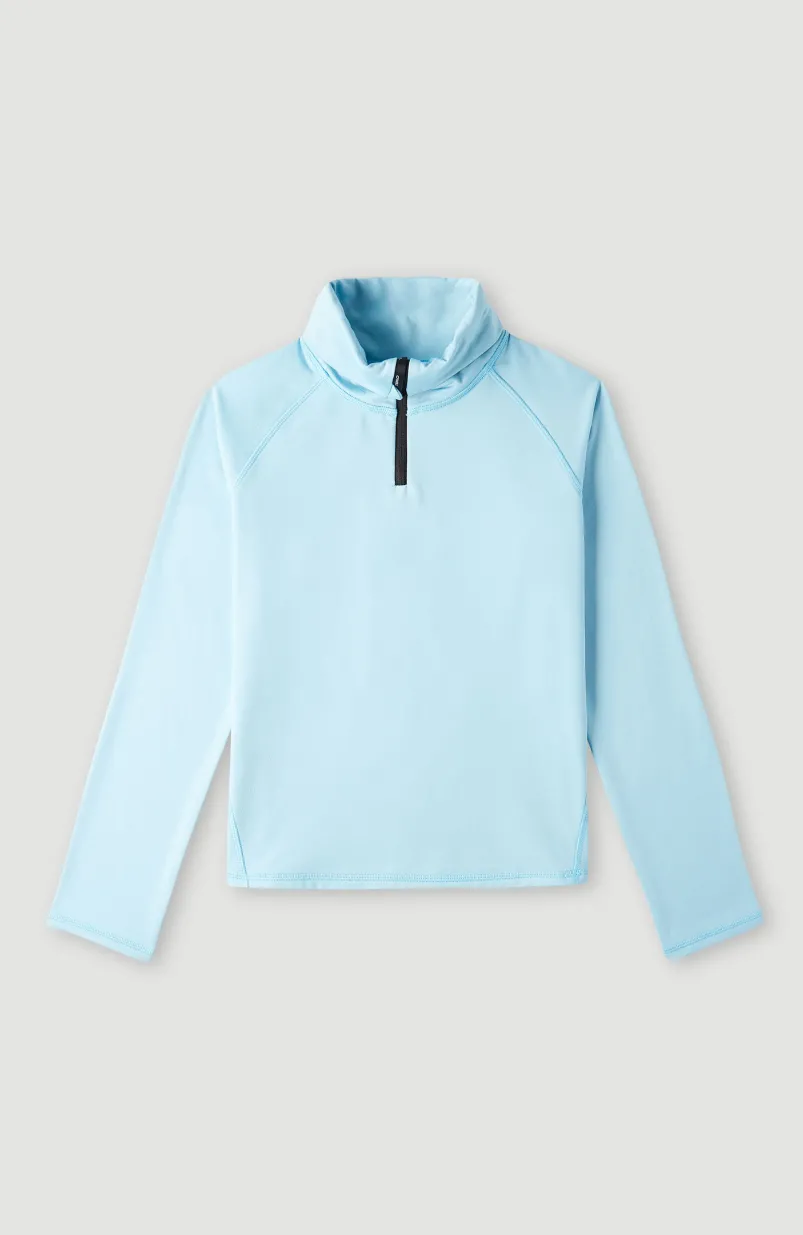 Trui Clime Fleece Met Halve Rits | Blue Wave