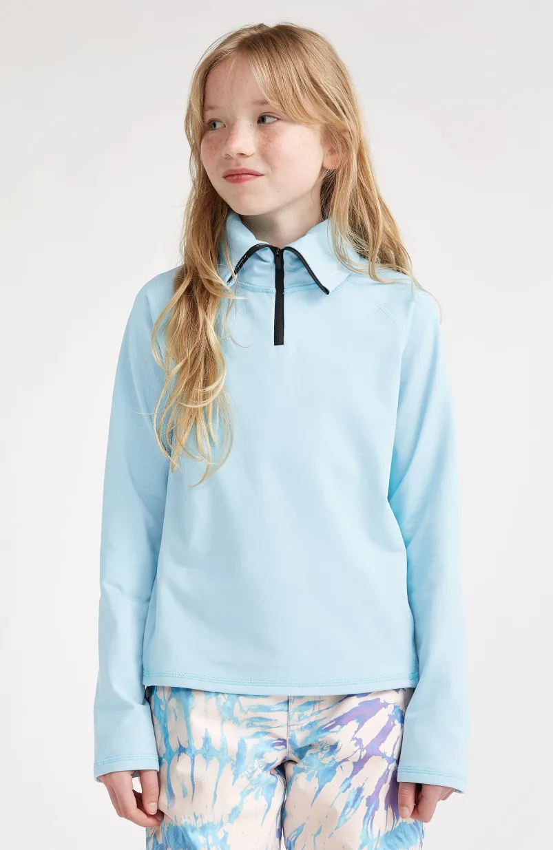 Trui Clime Fleece Met Halve Rits | Blue Wave