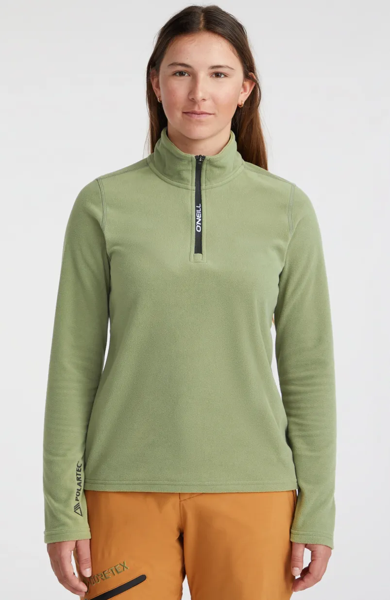 Trui Jack's Fleece Met Halve Rits | Deep Lichen Green