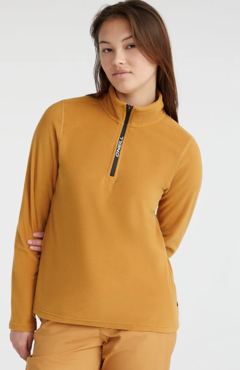 Trui Jack's Fleece Met Halve Rits | Rich Caramel