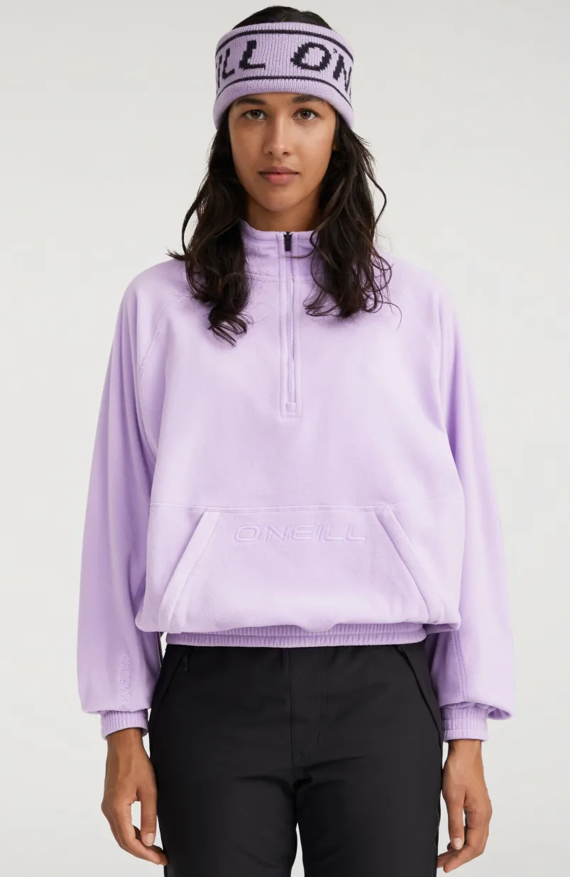 Trui O'Riginals Fleece Met Halve Rits | Purple Rose